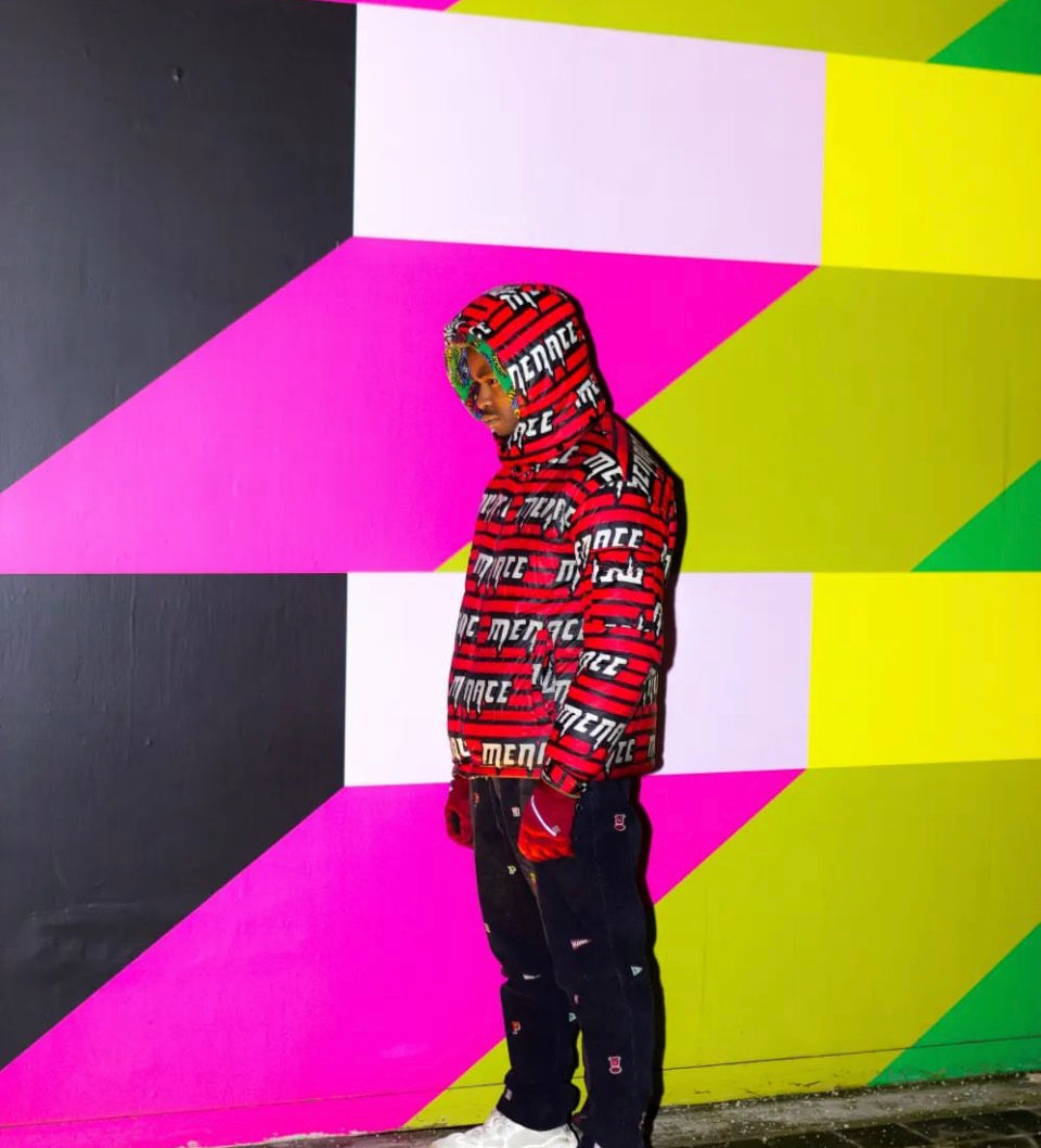 The Menace Printed Puffer Coat