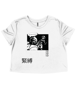 BD13 Flowy Cropped Organic Cotton T-Shirt - Alien Cow