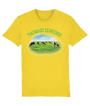 The Grass Is Greener Organic Cotton Tee - Alien Cow