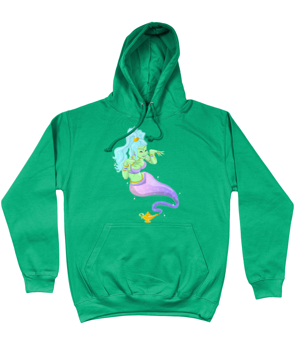 Genie In a Bottle College Hoodie - Alien Cow