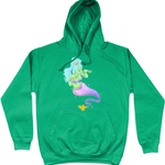 Genie In a Bottle College Hoodie - Alien Cow