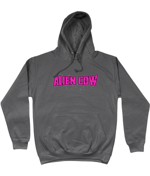 Meet Me On Mars Organic Cotton College Hoodie - Alien Cow