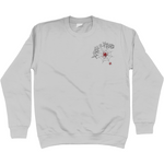 Scared Of Spiders Embroidered  Sweatshirt - Alien Cow