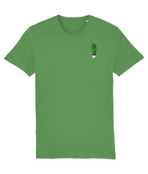 Dracaena Embroidered Organic Cotton Tee - Alien Cow