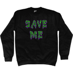 Save Me Neon Sweatshirt - Alien Cow