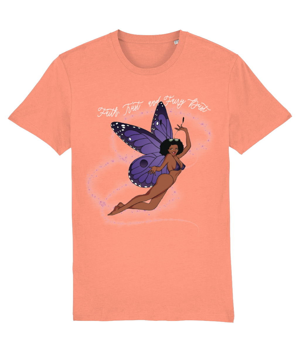 Faith,Trust and Fairy Dust Organic Cotton T-Shirt - Alien Cow