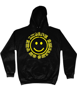 Smiling On The Inside Cotton Hoodie - Alien Cow