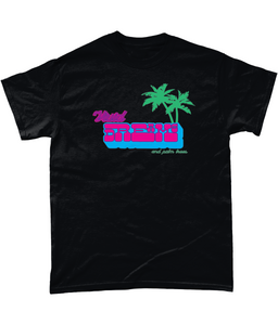 Vivid Dreams & Palm Trees Cotton T-Shirt - Alien Cow