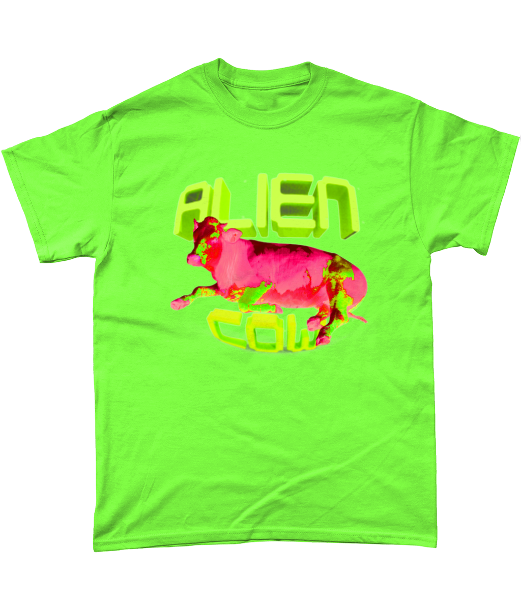 Alien Cow || Heavy Cotton T-Shirt - Alien Cow