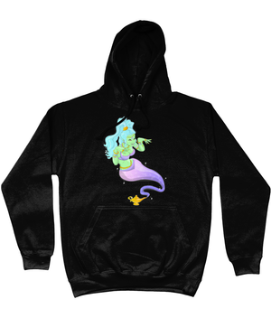 Genie In a Bottle College Hoodie - Alien Cow