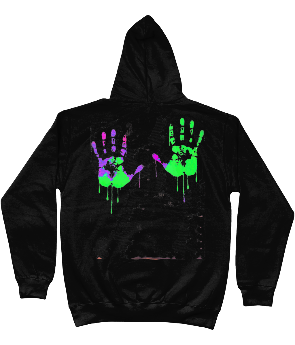 Save Me Neon Cotton Hoodie - Alien Cow