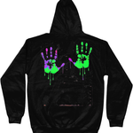 Save Me Neon Cotton Hoodie - Alien Cow