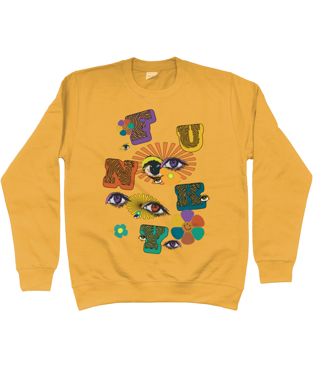 FU-NKY Cotton Sweatshirt - Alien Cow