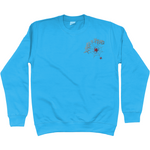 Scared Of Spiders Embroidered  Sweatshirt - Alien Cow