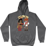 Rosie & Jim Cotton College Hoodie - Alien Cow