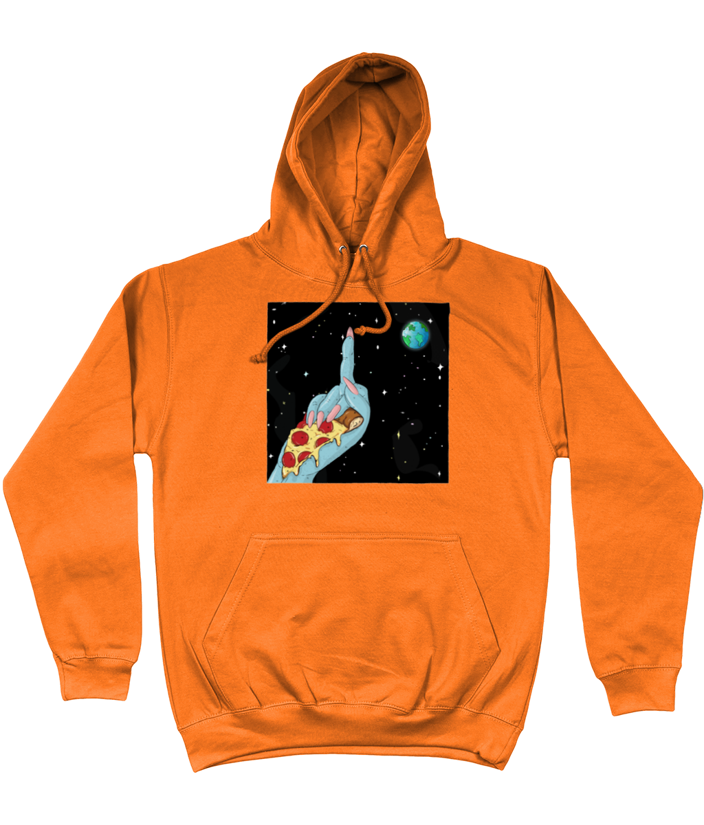 Pizza Over Everything Hoodie - Alien Cow