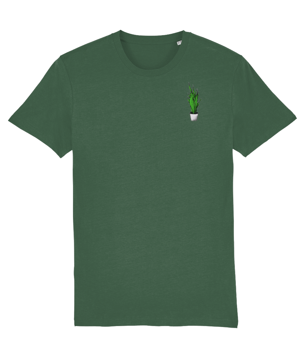 Dracaena Embroidered Organic Cotton Tee - Alien Cow