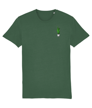 Dracaena Embroidered Organic Cotton Tee - Alien Cow