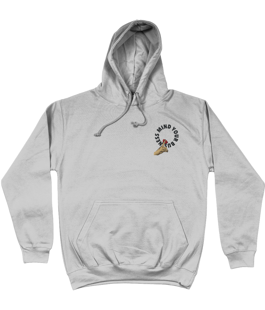 Mind Your Business Cotton Hoodie - Alien Cow