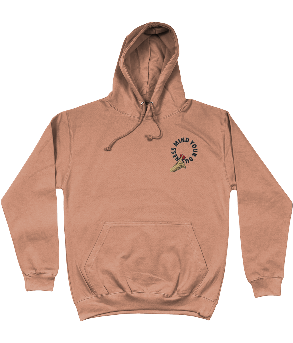 Mind Your Business Cotton Hoodie - Alien Cow