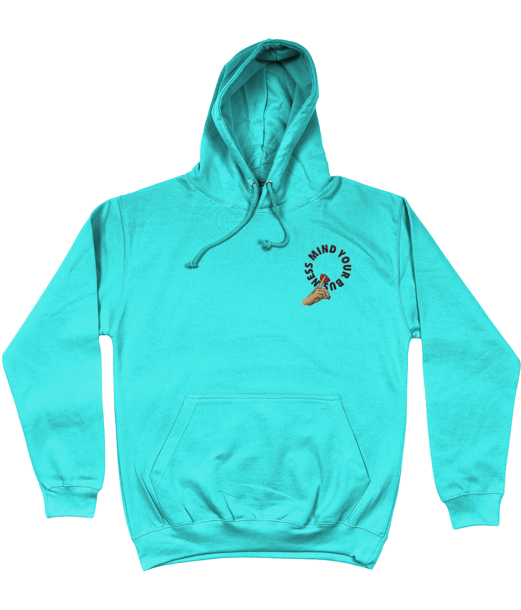 Mind Your Business Cotton Hoodie - Alien Cow