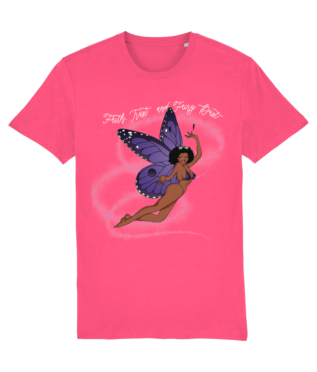 Faith,Trust and Fairy Dust Organic Cotton T-Shirt - Alien Cow