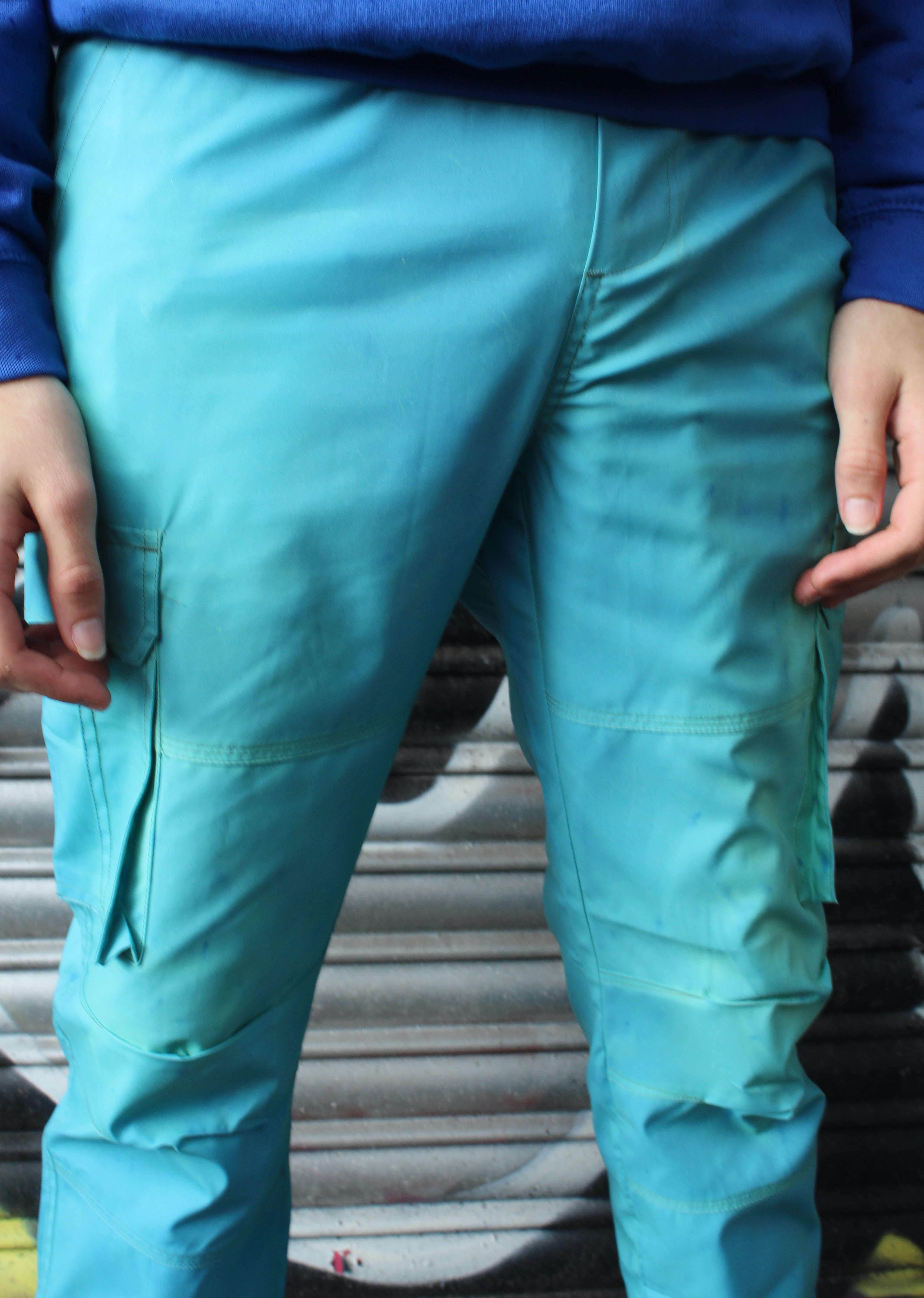 Ocean Blue Thermochromic Reactive Tefflon Trouser - Alien Cow