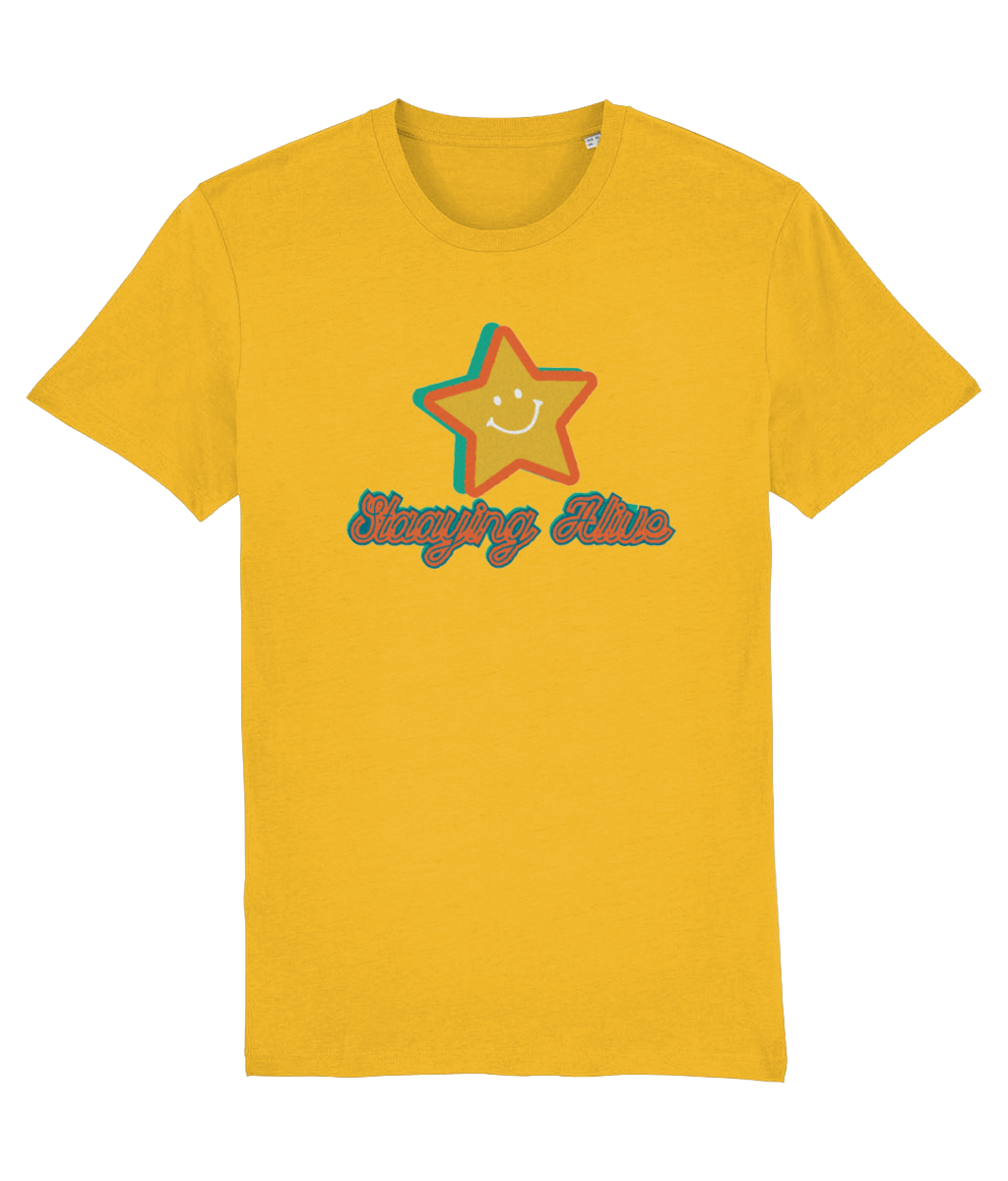 Staying Alive Organic Cotton T-Shirt - Alien Cow