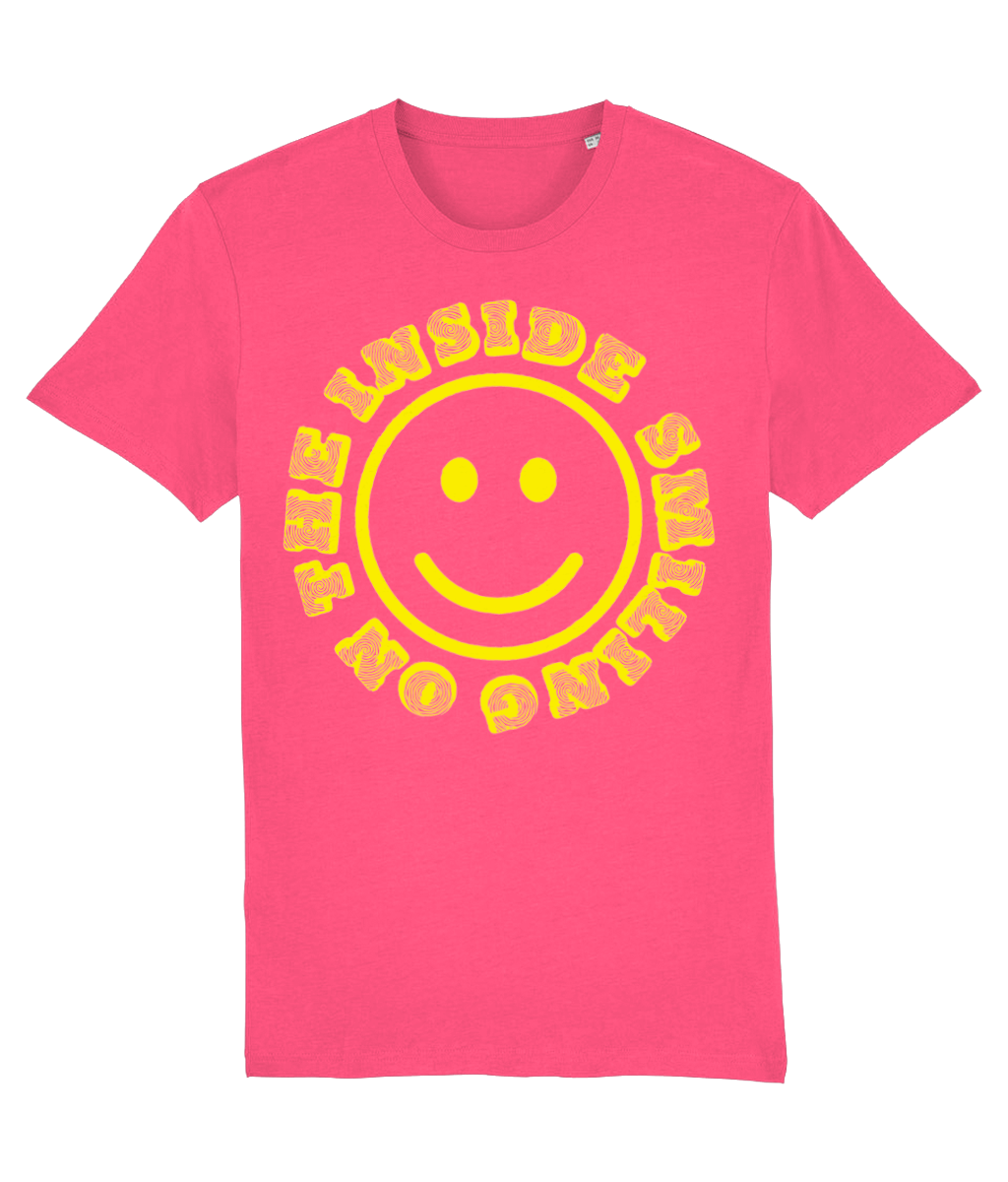 Smiling On The Inside Organic Cotton T-Shirt - Alien Cow