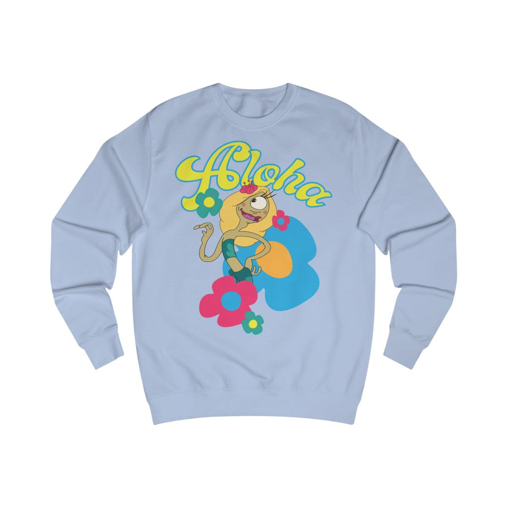 Aloha Cotton Sweatshirt - Alien Cow