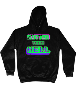 Hotter Than  Hell Cotton Hoodie - Alien Cow