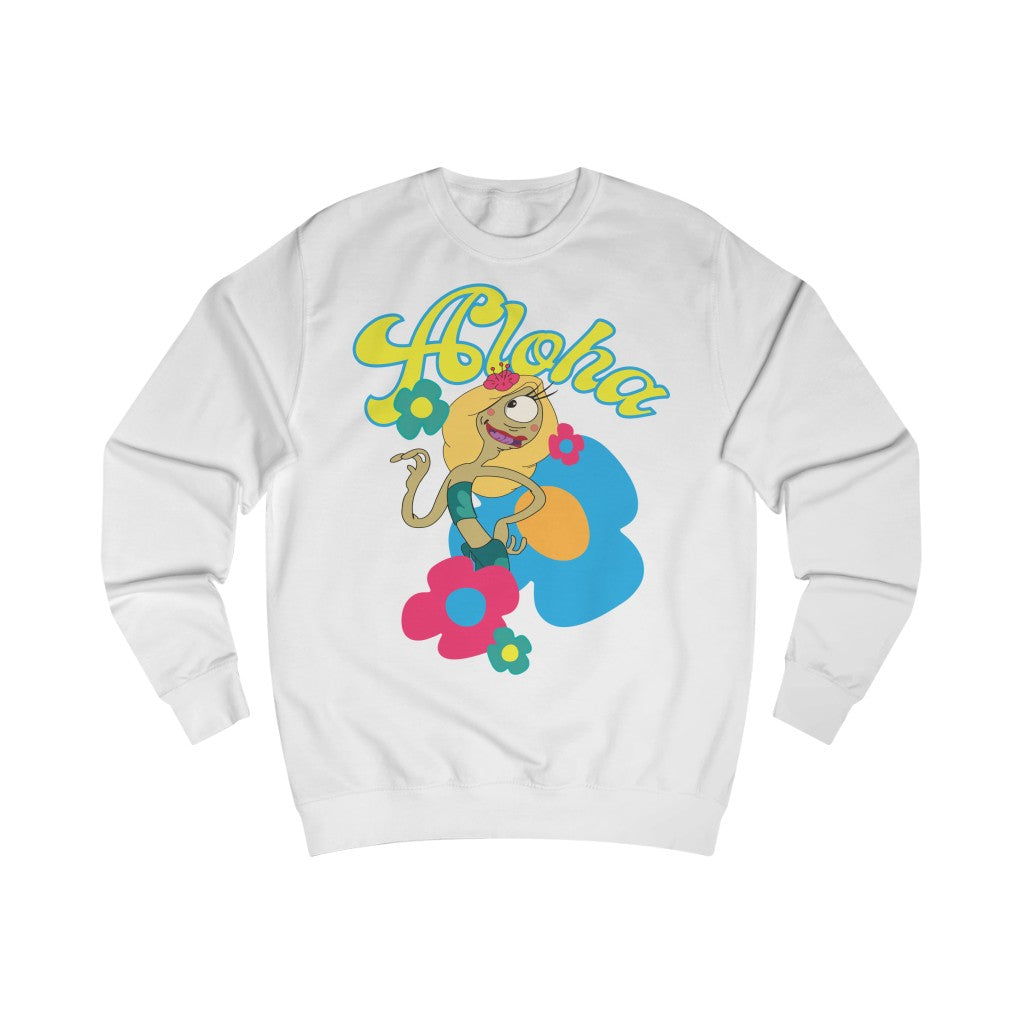 Aloha Cotton Sweatshirt - Alien Cow