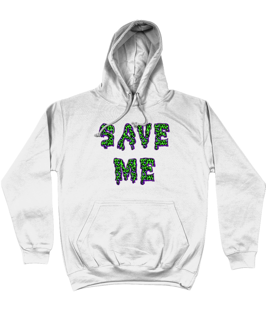 Save Me Neon Cotton Hoodie - Alien Cow