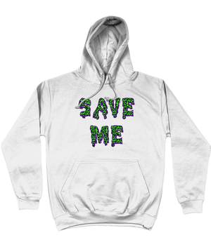 Save Me Neon Cotton Hoodie - Alien Cow