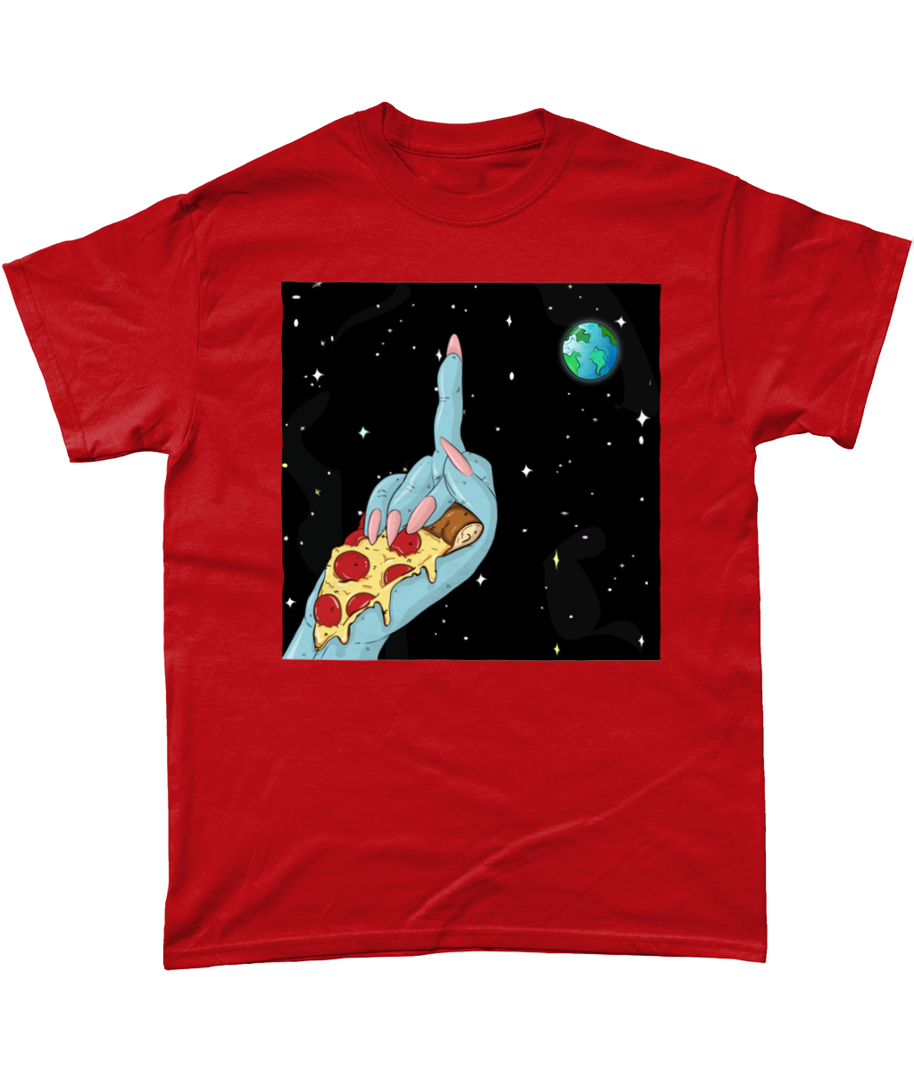 Pizza Over Everything T-Shirt - Alien Cow