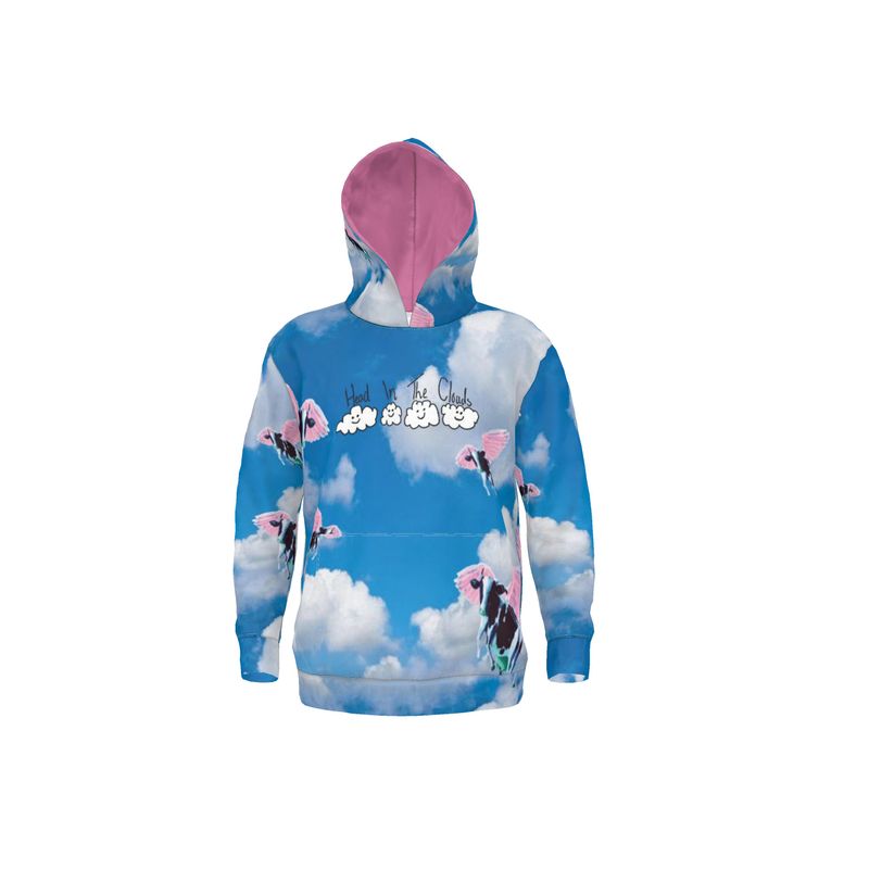 Head In The Clouds Hoodie - Alien Cow