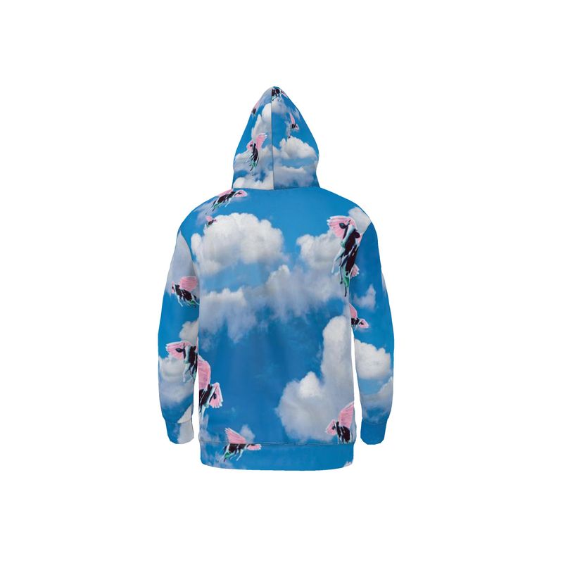 Head In The Clouds Hoodie - Alien Cow