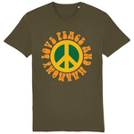 Love Peace and Harmony Organic Cotton Tee - Alien Cow