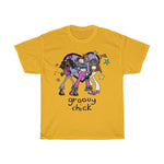 Groovy Chicks Heavy Cotton Tee - Alien Cow