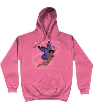 Faith,Trust and Fairy Dust Cotton Hoodie - Alien Cow