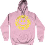 Smiling On The Inside Cotton Hoodie - Alien Cow