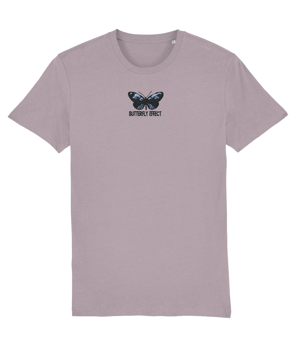 Butterfly Effect Embroidered Organic T-Shirt - Alien Cow