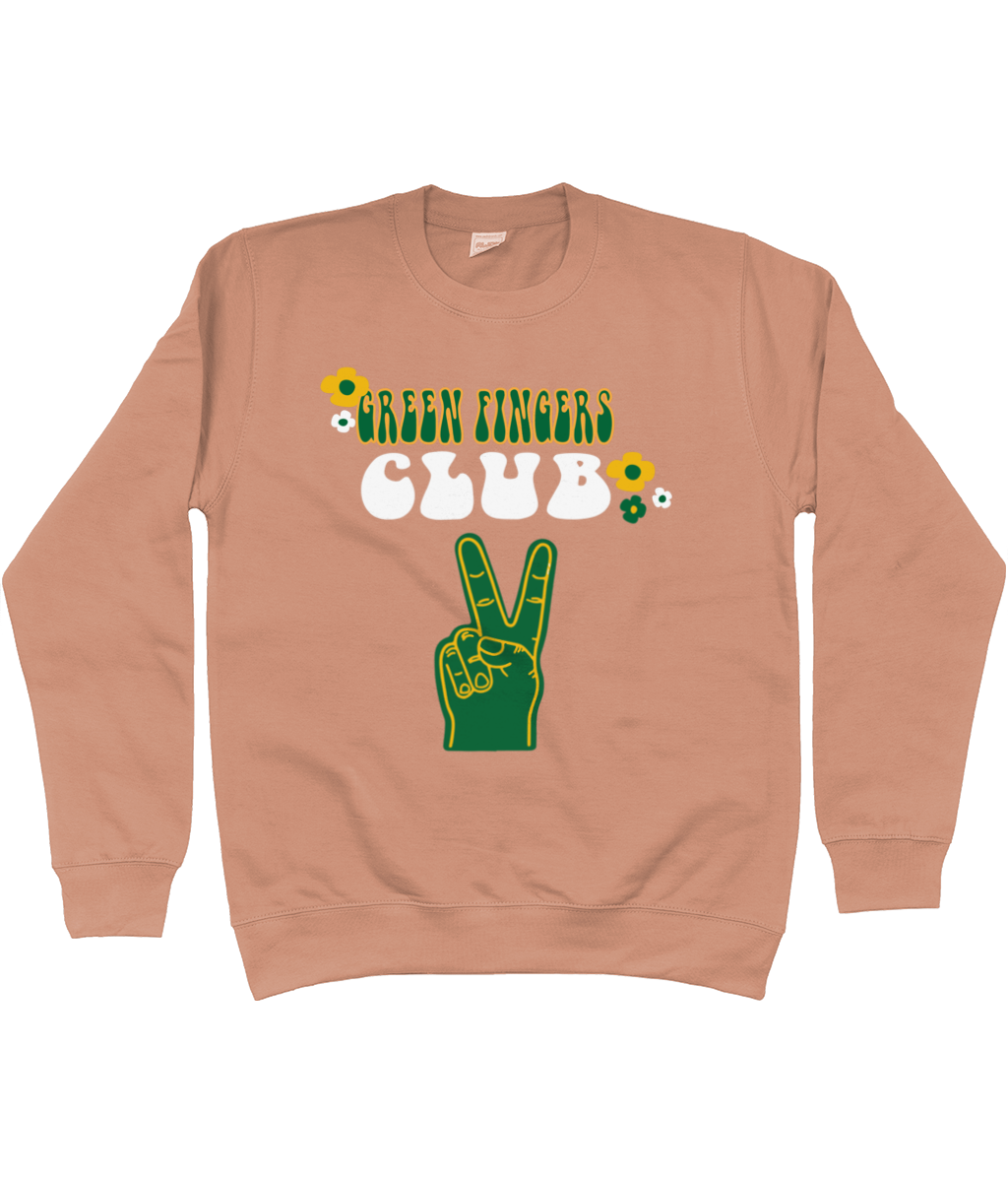 Green Fingers Club Cotton Sweater - Alien Cow