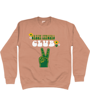 Green Fingers Club Cotton Sweater - Alien Cow