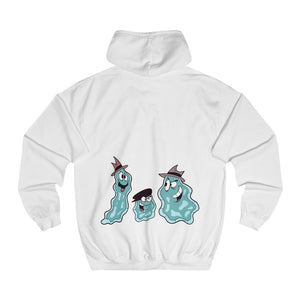 Spread Love Not Germs Cotton Hoodie - Alien Cow