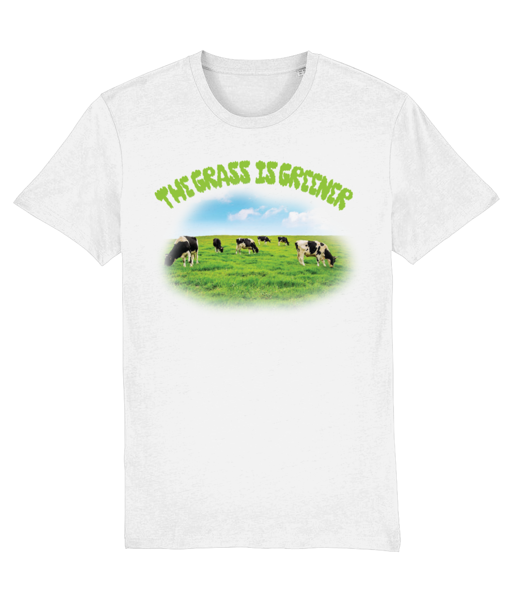 The Grass Is Greener Organic Cotton Tee - Alien Cow