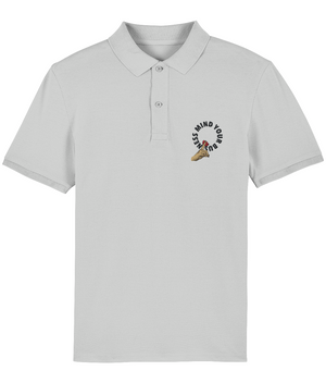 Mind Your Business Embroidered Polo Shirt - Alien Cow