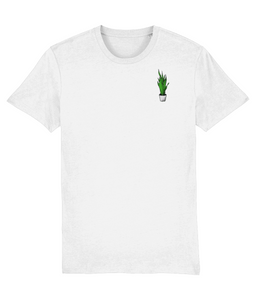 Dracaena Embroidered Organic Cotton Tee - Alien Cow