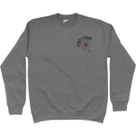 Scared Of Spiders Embroidered Cotton Sweatshirt - Alien Cow