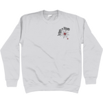 Scared Of Spiders Embroidered Cotton Sweatshirt - Alien Cow